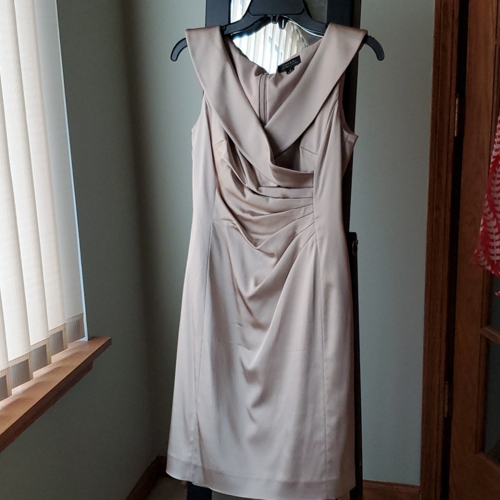 Champagne tahari dress